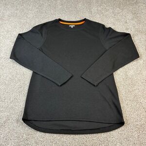 Omni Wool Mens Black Long Sleeve Crew Neck Baselayer Top Shirt Gorecorp Medium M
